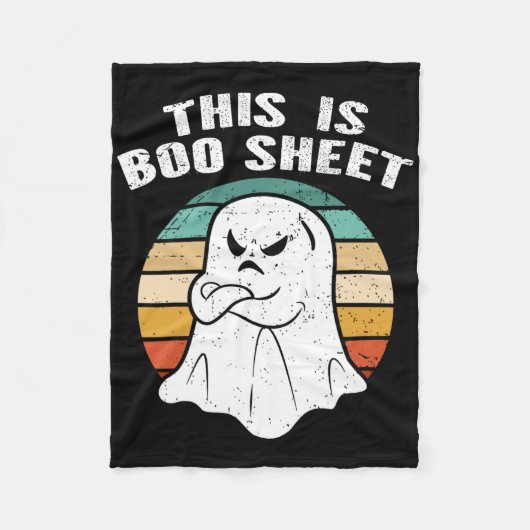 Das ist ein Bootblatt Ghost Retro Halloween-Kostüm Fleecedecke (Vorderseite)