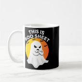 Das ist ein Bootblatt Ghost Retro Halloween-Kostüm Kaffeetasse (Links)