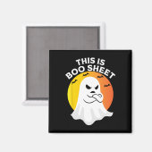 Das ist ein Bootblatt Ghost Retro Halloween-Kostüm Magnet (Vorderseite/Rückseite)
