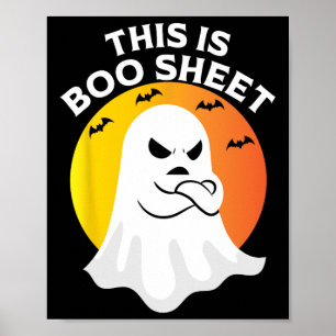 Das ist ein Bootblatt Ghost Retro Halloween-Kostüm Poster