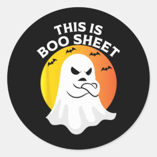 Das ist ein Bootblatt Ghost Retro Halloween-Kostüm Runder Aufkleber