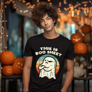 Das ist ein Bootblatt Ghost Retro Halloween-Kostüm T-Shirt