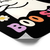Das ist ein Bootblatt Retro Groovy Ghost Hallowee Poster (Ecke)