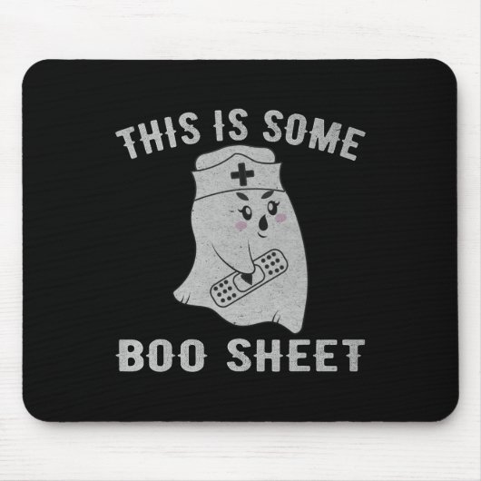 Das ist ein Bootschild-Geist Funny Halloween N Mousepad (Vorne)