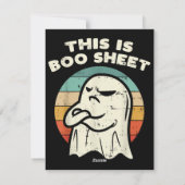Das ist ein Bootsheet-Ghost Feiertagskarte (Rückseite)