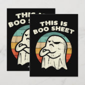 Das ist ein Bootsheet-Ghost Feiertagskarte (Vorne/Hinten)
