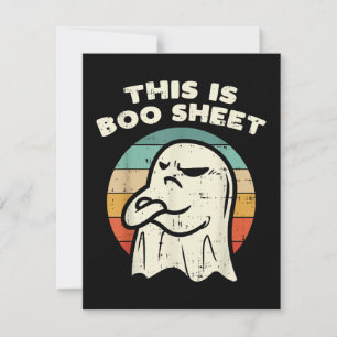 Das ist ein Bootsheet-Ghost Feiertagskarte