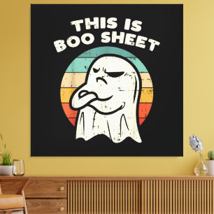 Das ist ein Bootsheet-Ghost Leinwanddruck