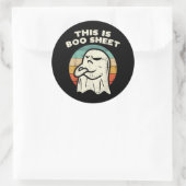 Das ist ein Bootsheet-Ghost Runder Aufkleber (Tasche)
