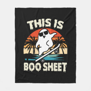 das ist ein Bootsheet halloween ghost niedlich lus Fleecedecke