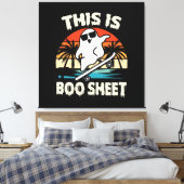 das ist ein Bootsheet halloween ghost niedlich lus Leinwanddruck (Insitu (Schlafzimmer))