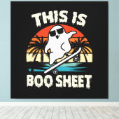 das ist ein Bootsheet halloween ghost niedlich lus Leinwanddruck (Insitu (Holzboden))