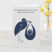 Das ist ein Boy Stork Glückwunsch Karte (Gelbe Blume)