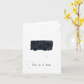 Das ist ein Bus. Karte (Gelbe Blume)