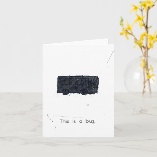 Das ist ein Bus. Karte (Gelbe Blume)
