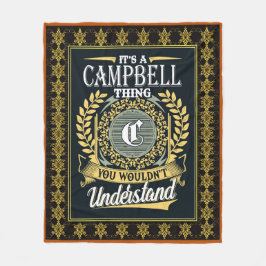 Das ist ein Campbell, das man nicht verstehen konn Fleecedecke