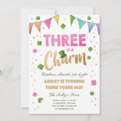 Das ist ein Charm St. Patrick's Day Girl zum Gebur Einladung (Vorderseite)