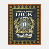 Das ist ein Dick, das man nicht verstehen konnte Fleecedecke (Vorderseite)