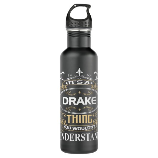 Das ist ein Drake, das man nicht verstehen würde Edelstahlflasche (Vorderseite)
