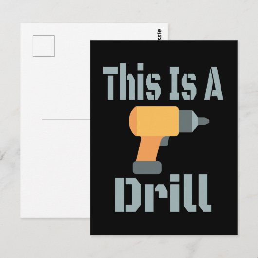 Das ist ein Drill Funny Postkarte (Vorne/Hinten)