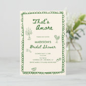 Das ist ein eher italienisches Brautparty Einladung (Stehend Vorderseite)