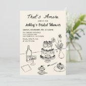 Das ist ein eher italienisches Brautparty Einladung (Stehend Vorderseite)