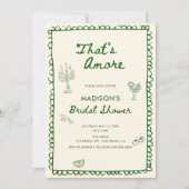 Das ist ein eher italienisches Brautparty Einladung (Vorderseite)