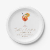 Das ist ein eher italienisches Brautparty Pappteller (Vorderseite)