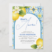 Das ist ein eher italienisches Lemon Blue Tile Bra Einladung (Vorderseite)