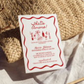 Das ist ein eher italienisches Wavy Border Brautpa Einladung