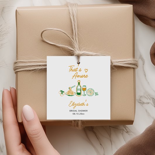 Das ist ein eher rustikales italienisches Brautpar Geschenkanhänger