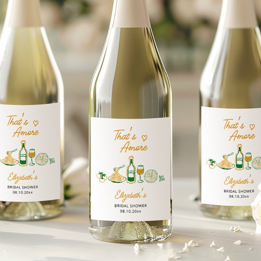 Das ist ein eher rustikales italienisches Brautpar Weinetikett