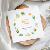 Das ist ein eher rustikales italienisches Lebensmi Serviette