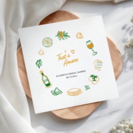 Das ist ein eher rustikales italienisches Lebensmi Serviette