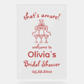 Das ist ein eher skurriles Brautparty Acrylschild (Vorderseite)