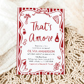 Das ist ein eher skurriles italienisches Pizza-Bra Einladung