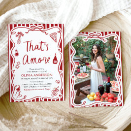 Das ist ein eher skurriles italienisches Pizza-Bra Einladung