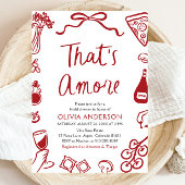 Das ist ein eher skurriles italienisches Pizza-Bra Einladung