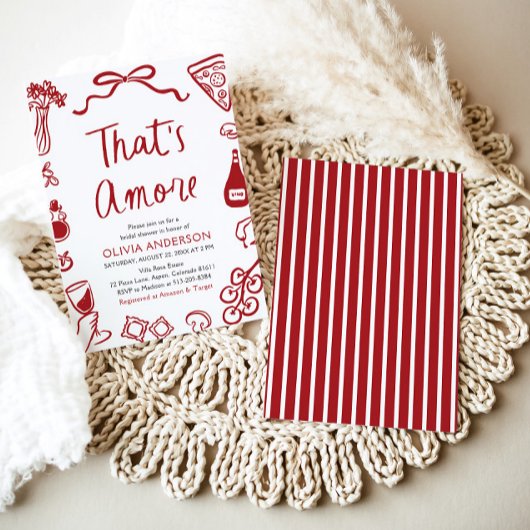 Das ist ein eher skurriles italienisches Pizza-Bra Einladung