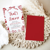 Das ist ein eher skurriles italienisches Pizza-Bra Einladung