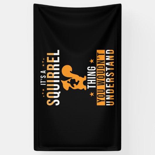 Das ist ein Eichhörnchen Banner (Vertikal)