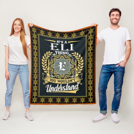 Das ist ein Eli, das man nicht verstehen konnte Fleecedecke (Beispiel)