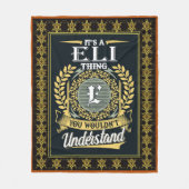 Das ist ein Eli, das man nicht verstehen konnte Fleecedecke (Vorderseite)