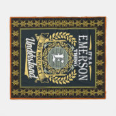 Das ist ein Emerson, das du nicht verstehen konnte Fleecedecke (Vorderseite (Horizontal))