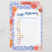 Das ist ein Emoji-Brautparty-Spiel (Vorne/Hinten)