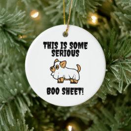 Das ist ein ernstes Bootschild-Ornament Keramik Ornament