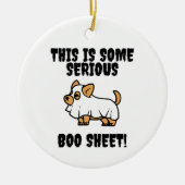 Das ist ein ernstes Bootschild-Ornament Keramik Ornament (Vorne)