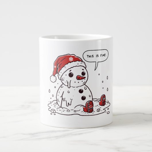 Das ist ein feiner Schneemann Jumbo-Tasse (Vorderseite)