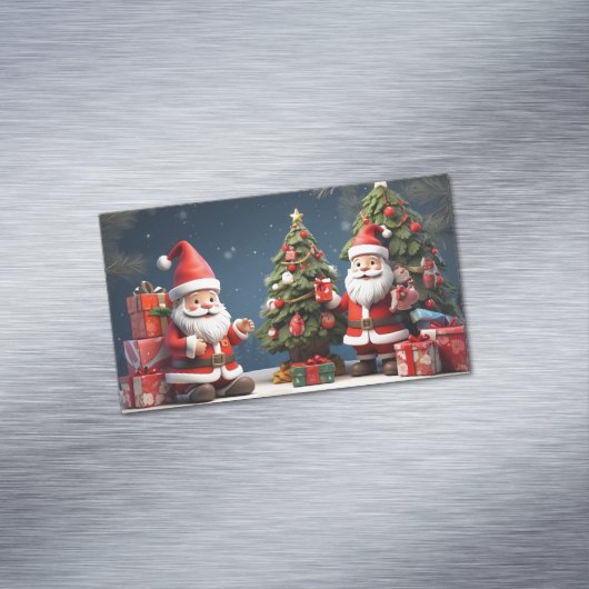 das ist ein fröhliches Weihnachtsdesign und ein gl Magnetische Visitenkarte (Beispiel)