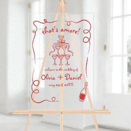 Das ist ein Funky Whimsical Illustriert Sign Acrylschild